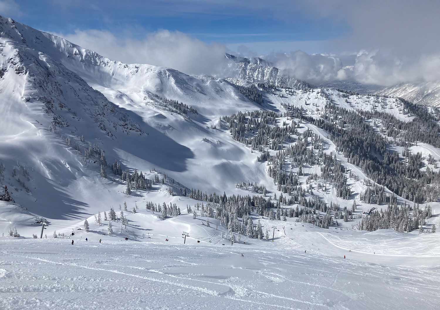Alta Ski Area in the Wasatch Mountains, Utah