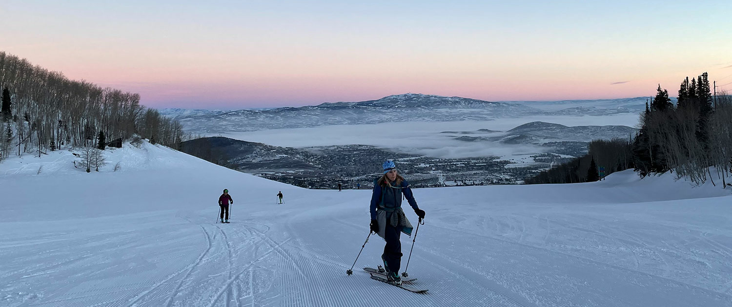 Dawn patrol at Park City Mountain Resort.