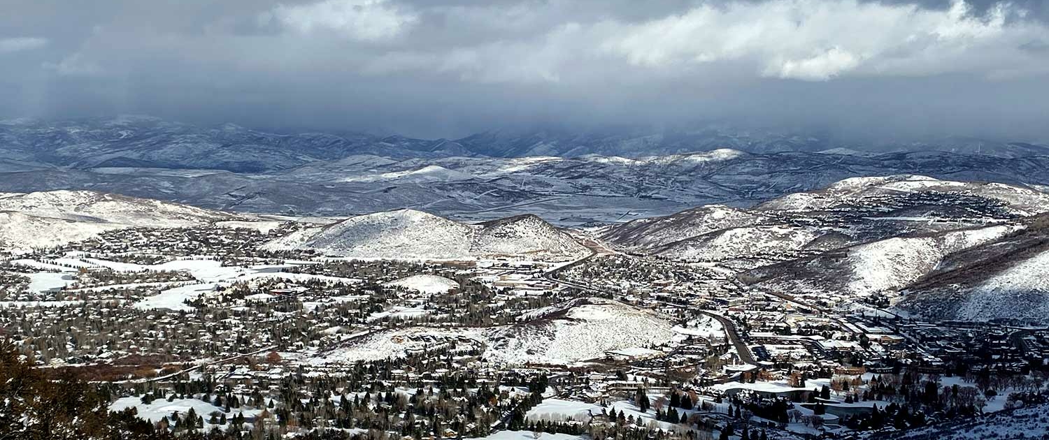 Park City from the top of Iron Mountain trailhead.