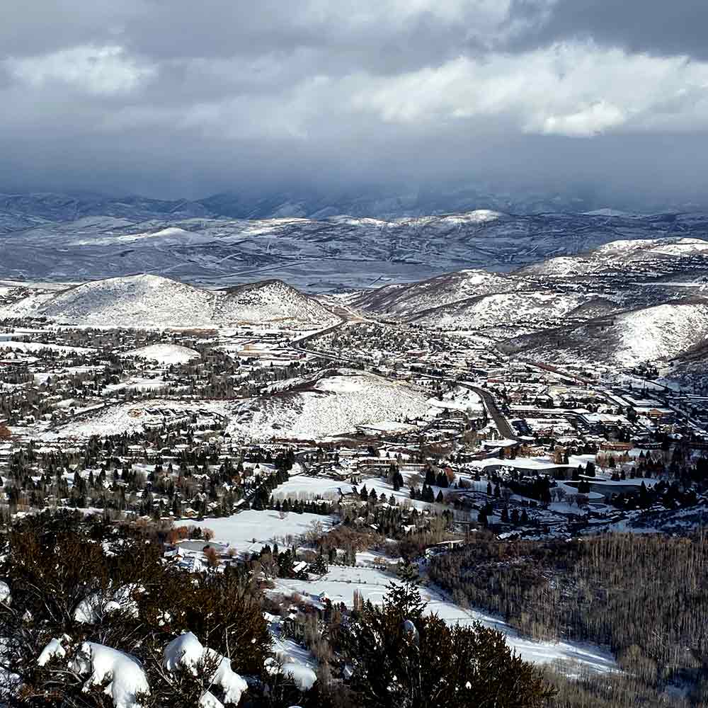 Park City from the top of Iron Mountain trailhead.